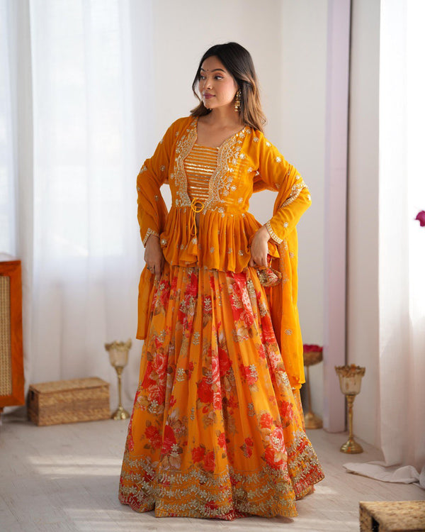 Awarya's Premium Quality Heavy Traditional Koti Lehenga Choli