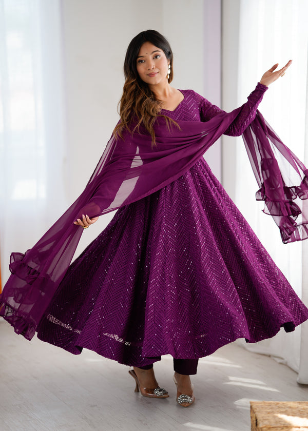 Saiyaara Premium Anarkali Suit Set