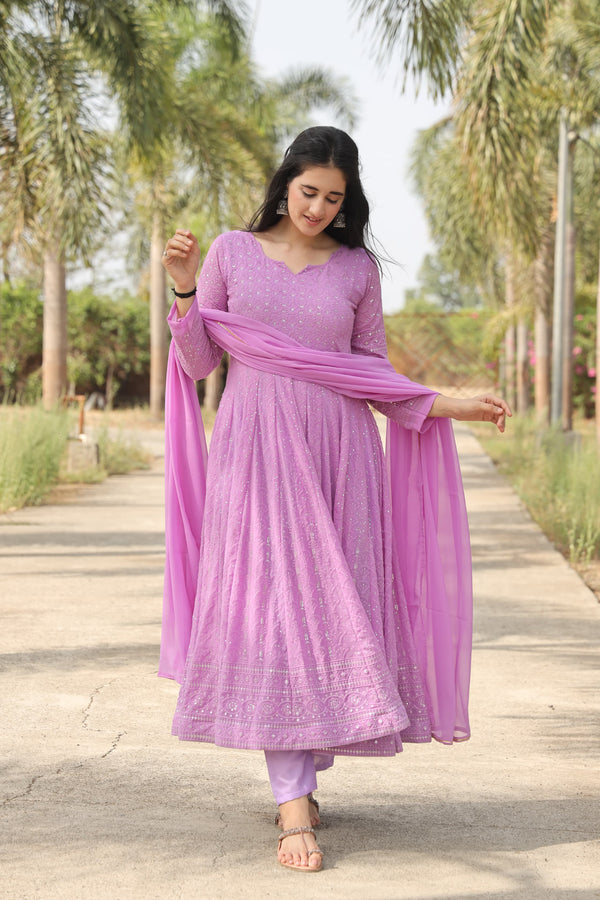 Aadhya's Purple Suit