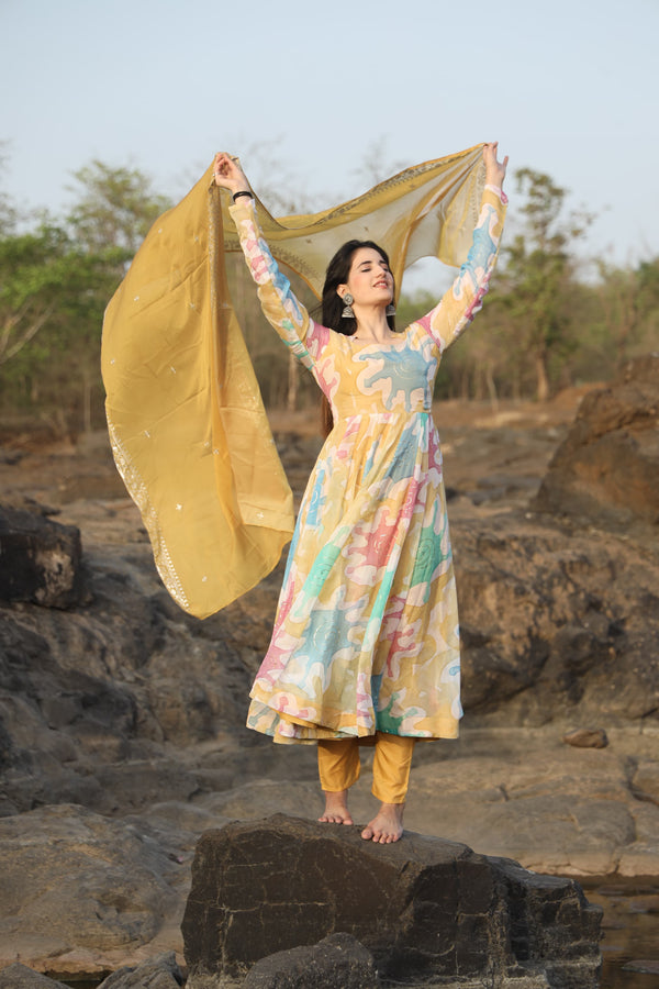 Kajal's Multi Coloured Suit